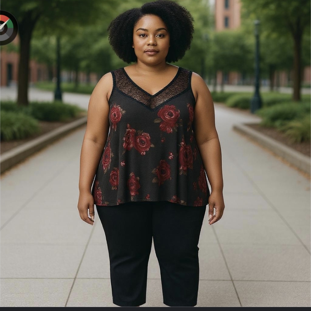 Torrid Floral Ultra Soft Cold Shoulder Top